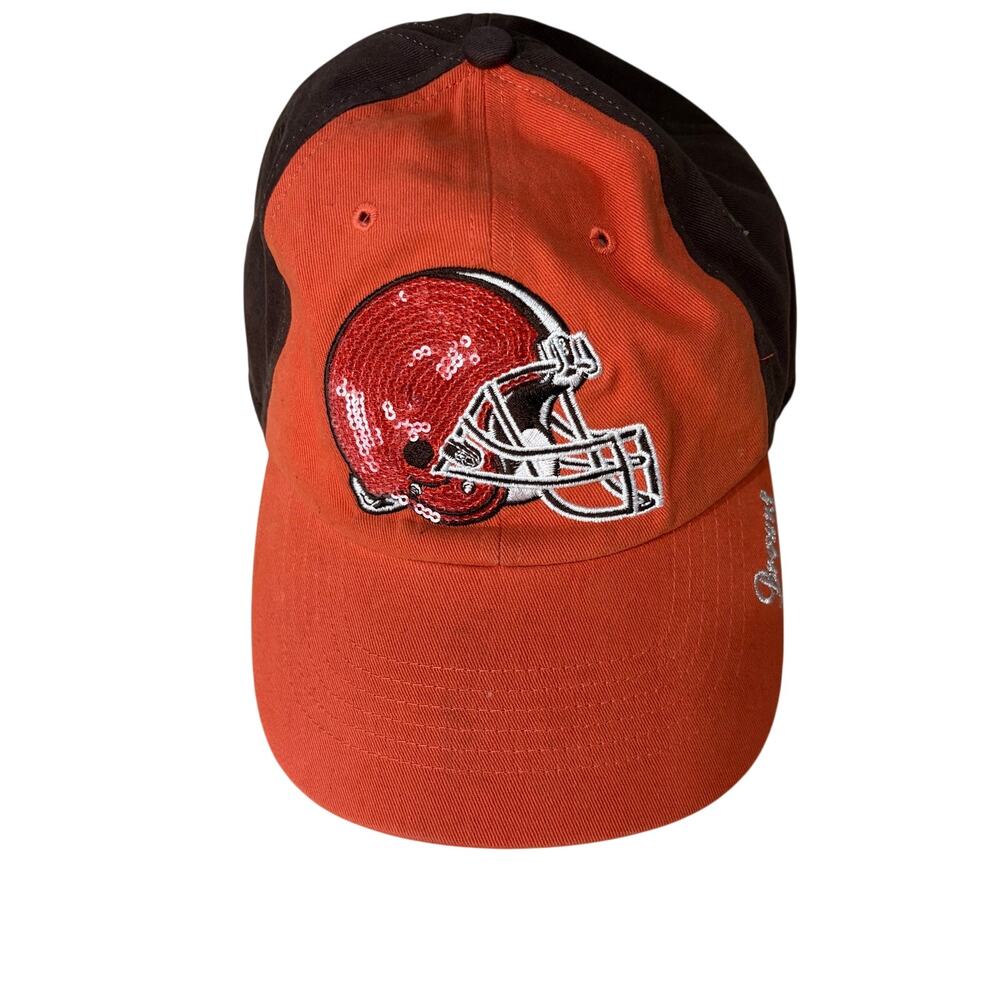 Cleveland Browns Womens Hat Sequin Sparkle Adjustable Hat '47 Fourty Seven